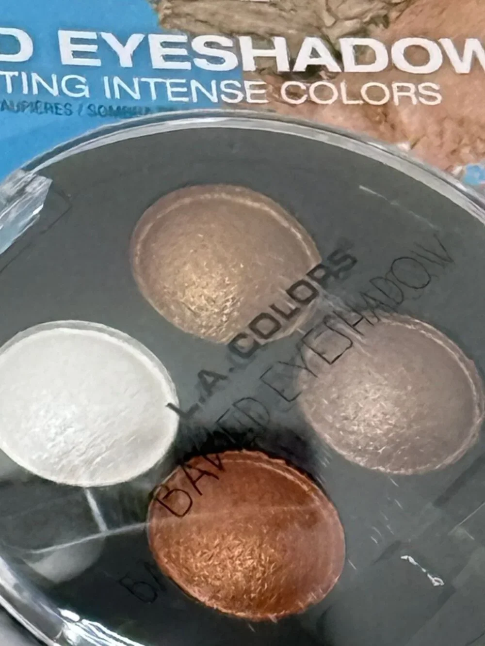 LA Colors Baked Eyeshadow Praline Neutral Shimmer Palette New